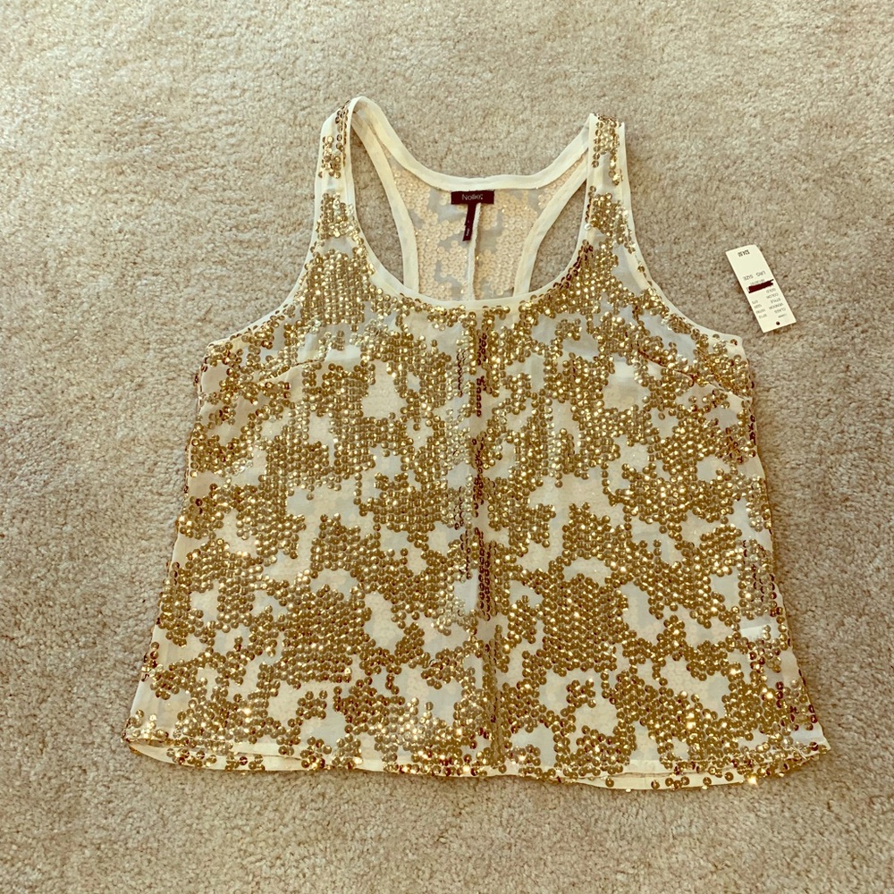 Sequin tank top